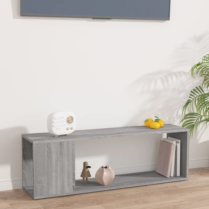 Comodă TV, sonoma gri, 100x24x32 cm, lemn prelucrat - WALTI WALTI