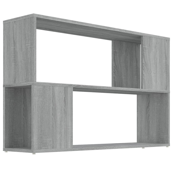Bibliotecă, gri sonoma, 100x24x63 cm, lemn prelucrat - WALTI WALTI