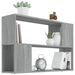 Bibliotecă, gri sonoma, 100x24x63 cm, lemn prelucrat - WALTI WALTI