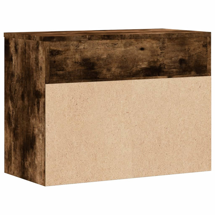 Bancă pentru pantofi stejar fumuriu 60x30x45 cm lemn prelucrat - WALTI WALTI