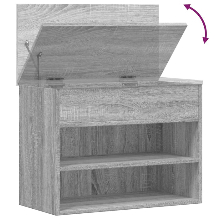 Bancă pentru pantofi stejar sonoma 60x30x45 cm lemn prelucrat - WALTI WALTI