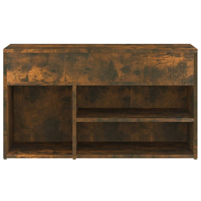 Bancă pentru pantofi stejar fumuriu 80x30x45 cm lemn prelucrat - WALTI WALTI