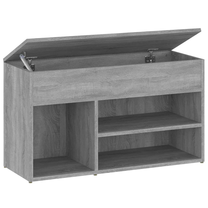 Bancă pentru pantofi stejar sonoma 80x30x45 cm lemn prelucrat - WALTI WALTI