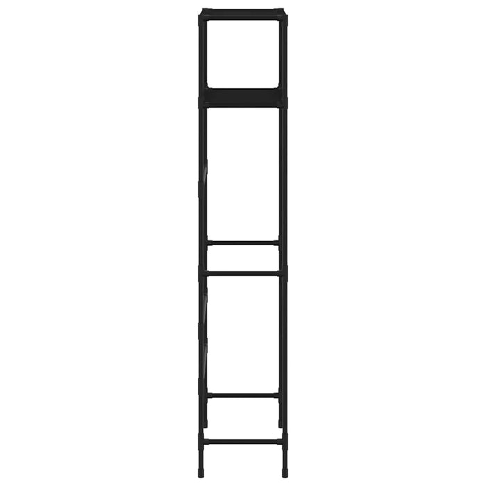 Etajeră deasupra toaletei 2 polițe, negru, 53,5x28x143 cm, fier - WALTI WALTI