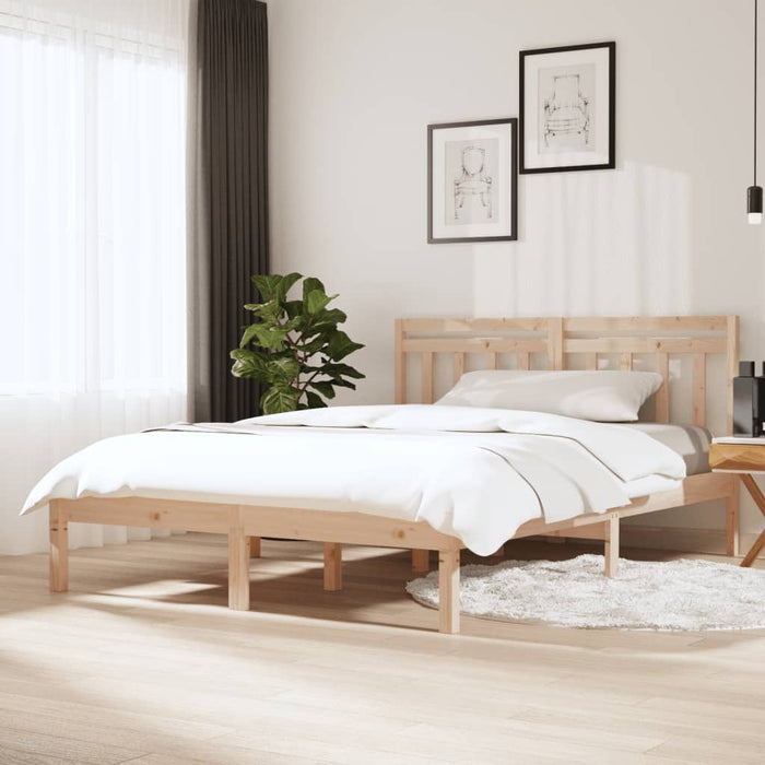 Cadru pat, 140x190 cm, lemn masiv de pin - WALTI WALTI