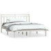 Cadru de pat King Size, alb, 150x200 cm, lemn masiv - WALTI WALTI
