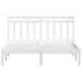Cadru de pat King Size, alb, 150x200 cm, lemn masiv - WALTI WALTI