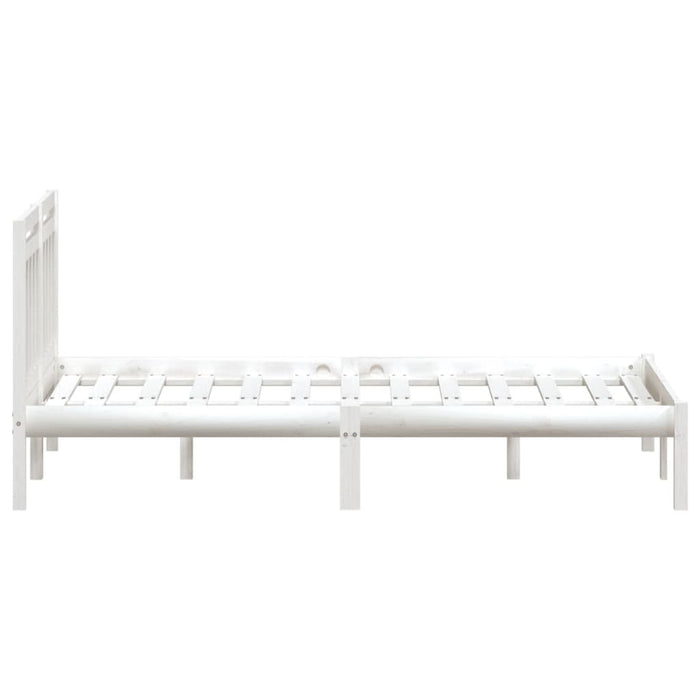 Cadru de pat King Size, alb, 150x200 cm, lemn masiv - WALTI WALTI