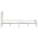 Cadru de pat King Size, alb, 150x200 cm, lemn masiv - WALTI WALTI