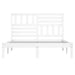 Cadru pat, alb, 140x190 cm, lemn masiv de pin - WALTI WALTI