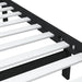 Cadru de pat mic single, negru, 75x190 cm, lemn masiv - WALTI WALTI