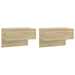 Noptiere de perete, 2 buc., stejar sonoma - WALTI WALTI