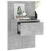 Noptiere de perete, 2 buc., gri beton - WALTI WALTI