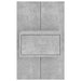 Noptiere de perete, 2 buc., gri beton - WALTI WALTI