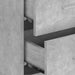 Noptiere de perete, 2 buc., gri beton - WALTI WALTI