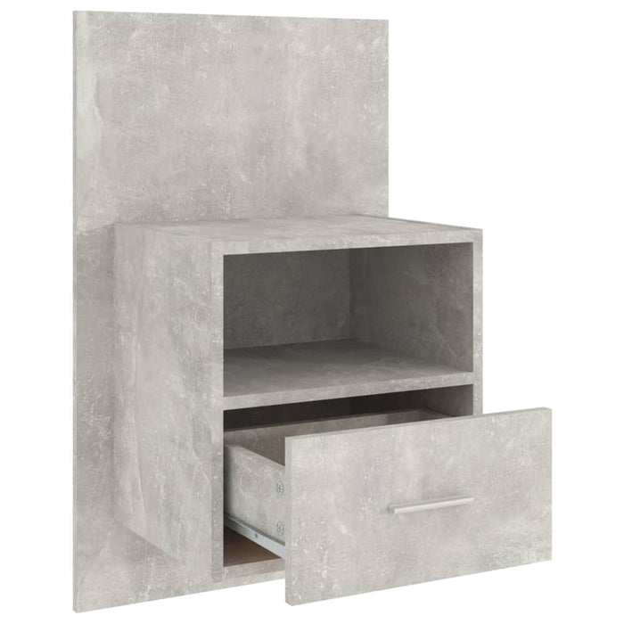 Noptieră de perete, gri beton - WALTI WALTI