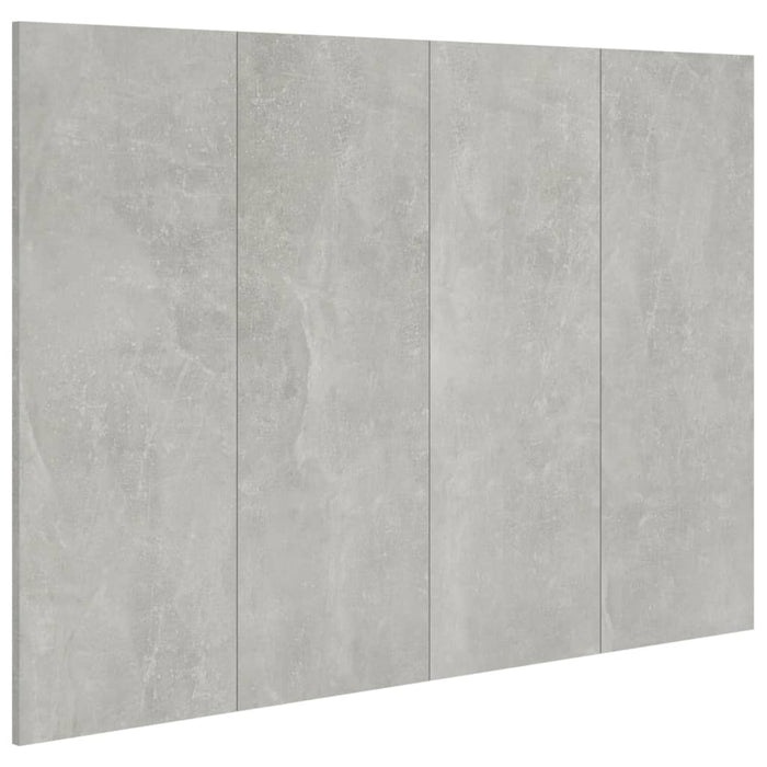 Tăblie de pat, gri beton, 120x1,5x80 cm, lemn prelucrat - WALTI WALTI
