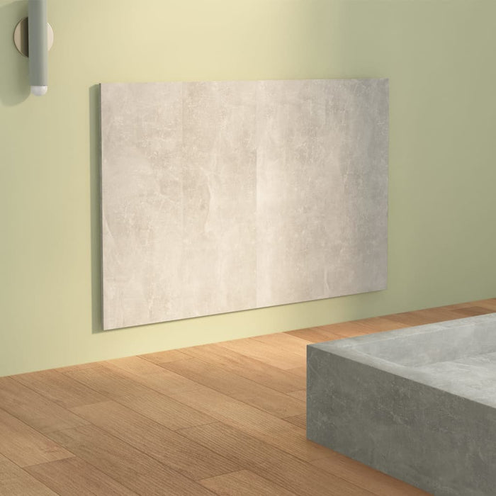 Tăblie de pat, gri beton, 120x1,5x80 cm, lemn prelucrat - WALTI WALTI
