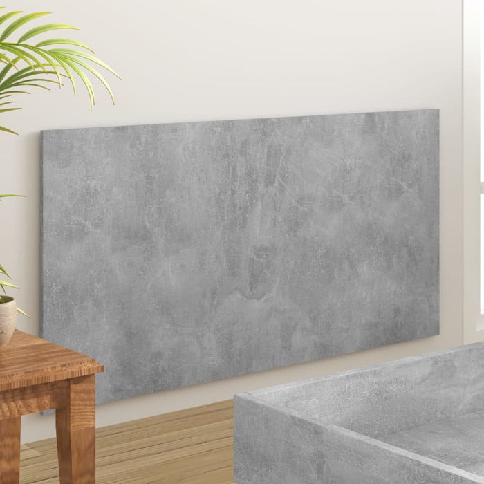 Tăblie de pat, gri beton, 160x1,5x80 cm, lemn prelucrat - WALTI WALTI
