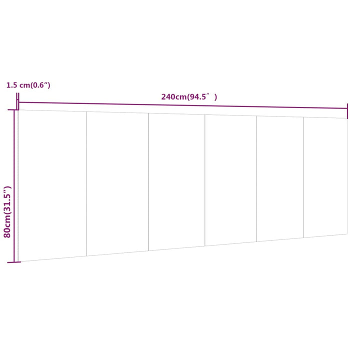 Tăblie de perete,alb,240x1,5x80 cm, lemn prelucrat - WALTI WALTI