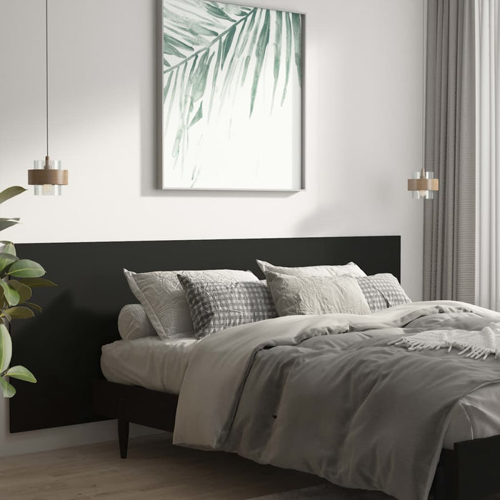 Tăblie de pat, negru, 240x1,5x80 cm, lemn prelucrat - WALTI WALTI