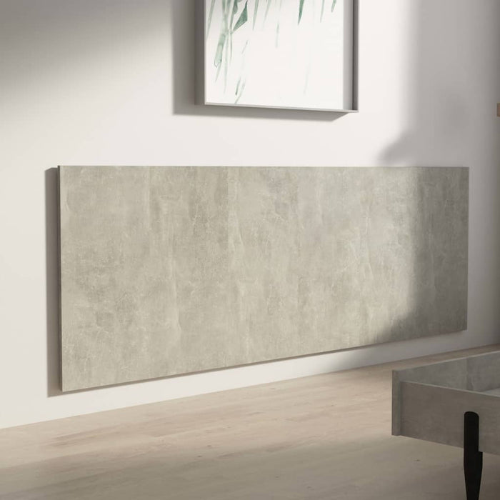 Tăblie de pat/ perete, gri beton, 240x1,5x80 cm, lemn prelucrat - WALTI WALTI