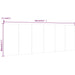 Tăblie de pat/ perete, gri beton, 240x1,5x80 cm, lemn prelucrat - WALTI WALTI