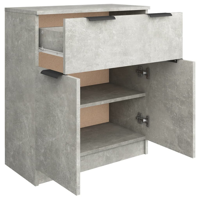 Dulap, gri beton, 60x30x70 cm, lemn prelucrat WALTI