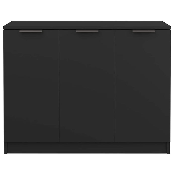 Servantă, negru, 90,5x30x70 cm, lemn prelucrat WALTI