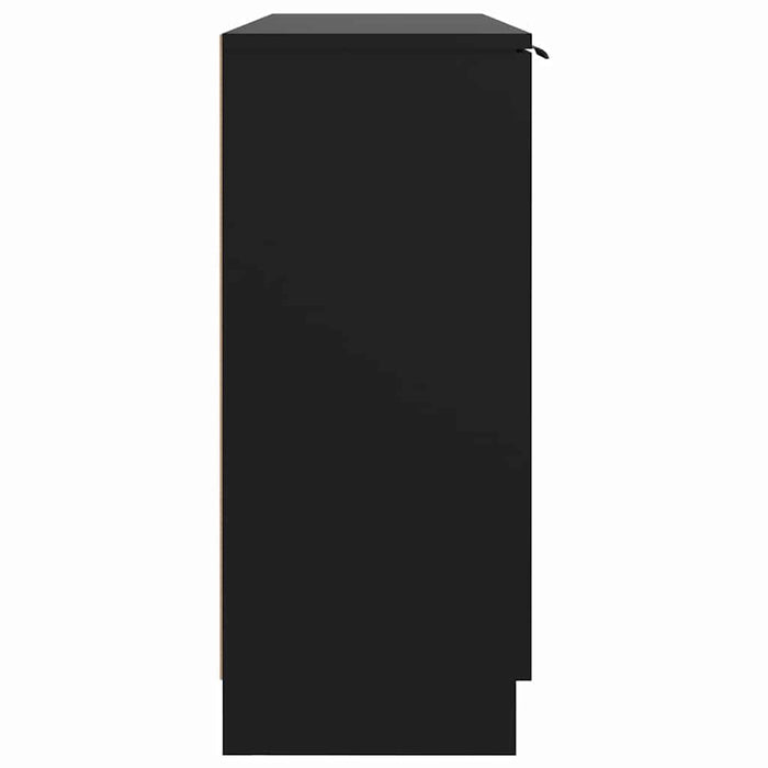 Servantă, negru, 90,5x30x70 cm, lemn prelucrat WALTI