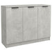 Servantă, gri beton, 90,5x30x70 cm, lemn prelucrat - WALTI WALTI