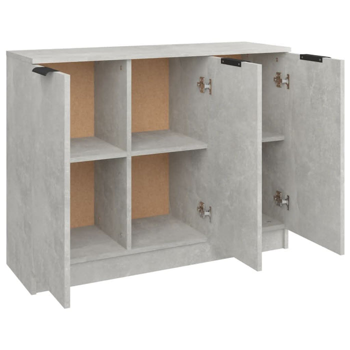 Servantă, gri beton, 90,5x30x70 cm, lemn prelucrat - WALTI WALTI