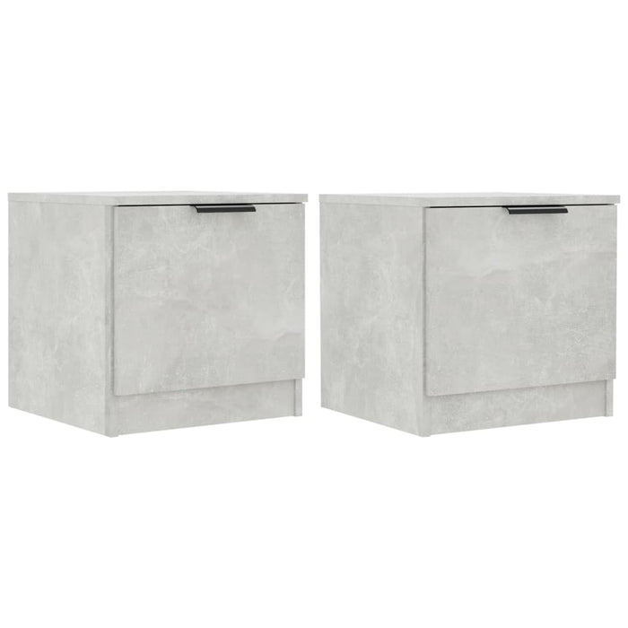 Noptiere, 2 buc., gri beton, 40x39x40 cm - WALTI WALTI