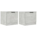 Noptiere, 2 buc., gri beton, 40x39x40 cm - WALTI WALTI