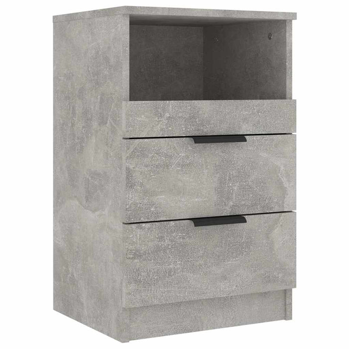 Noptieră, gri beton, lemn prelucrat - WALTI WALTI