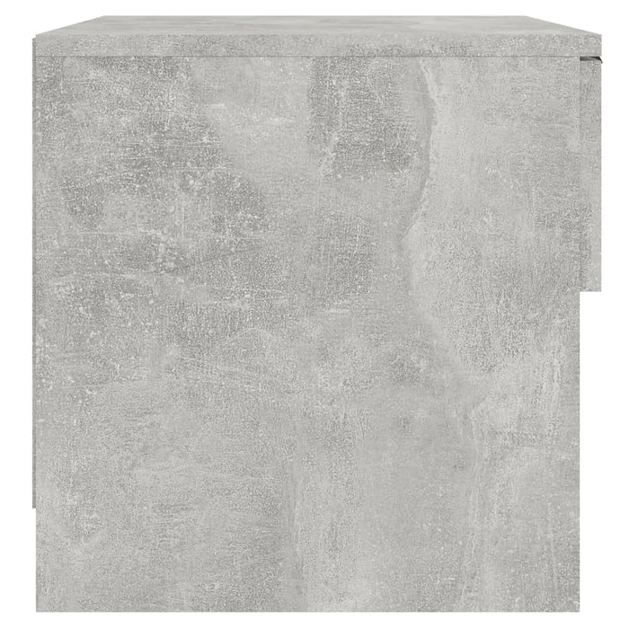 Noptiere, 2 buc., gri beton, lemn prelucrat - WALTI WALTI