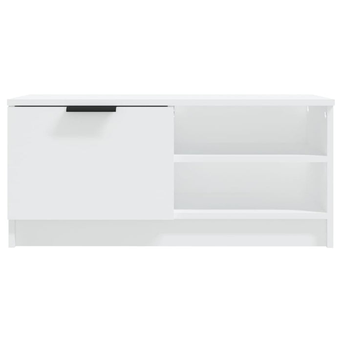 Comodă TV, alb, 80x35x36,5 cm, lemn prelucrat - WALTI WALTI