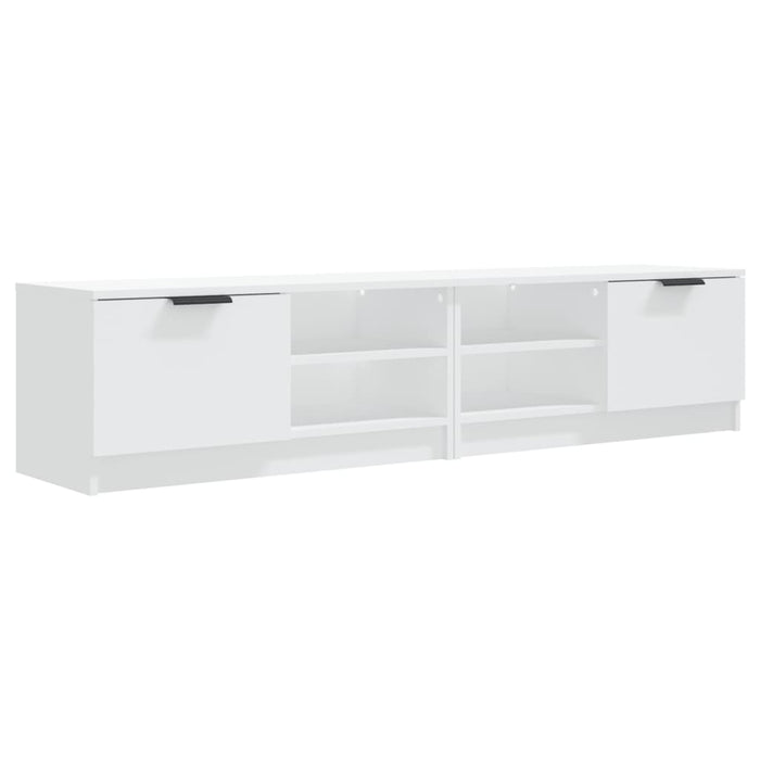 Comodă TV, 2 buc., alb, 80x35x36,5 cm, lemn prelucrat - WALTI WALTI
