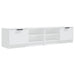 Comodă TV, 2 buc., alb, 80x35x36,5 cm, lemn prelucrat - WALTI WALTI