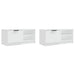 Comodă TV, 2 buc., alb, 80x35x36,5 cm, lemn prelucrat - WALTI WALTI