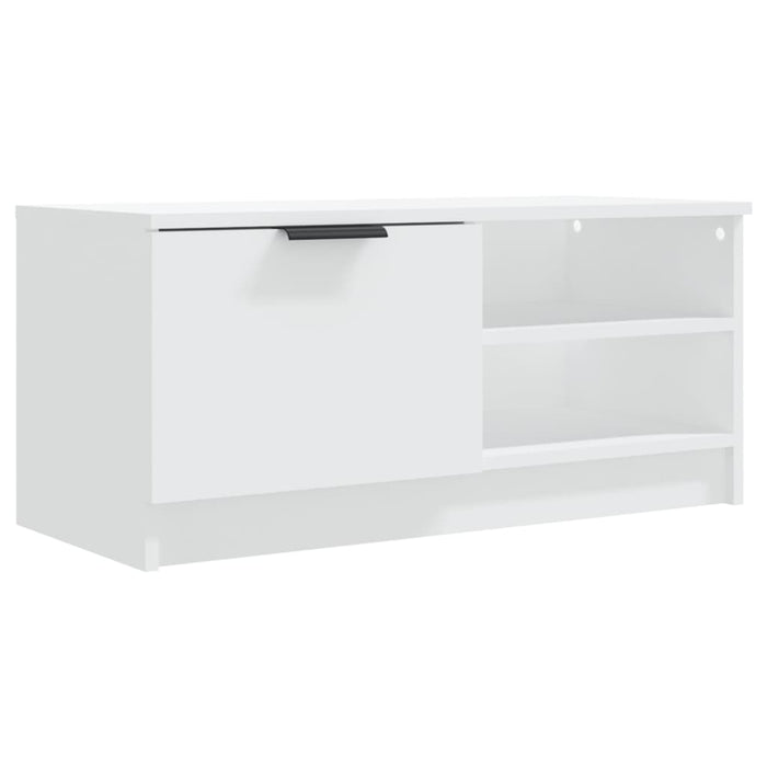 Comodă TV, 2 buc., alb, 80x35x36,5 cm, lemn prelucrat - WALTI WALTI