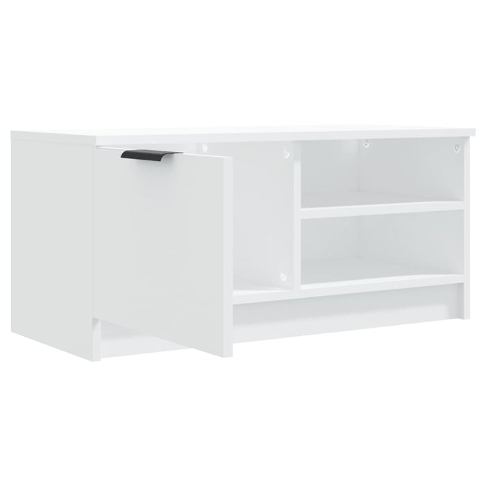 Comodă TV, 2 buc., alb, 80x35x36,5 cm, lemn prelucrat - WALTI WALTI