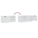 Comodă TV, 2 buc., alb, 80x35x36,5 cm, lemn prelucrat - WALTI WALTI