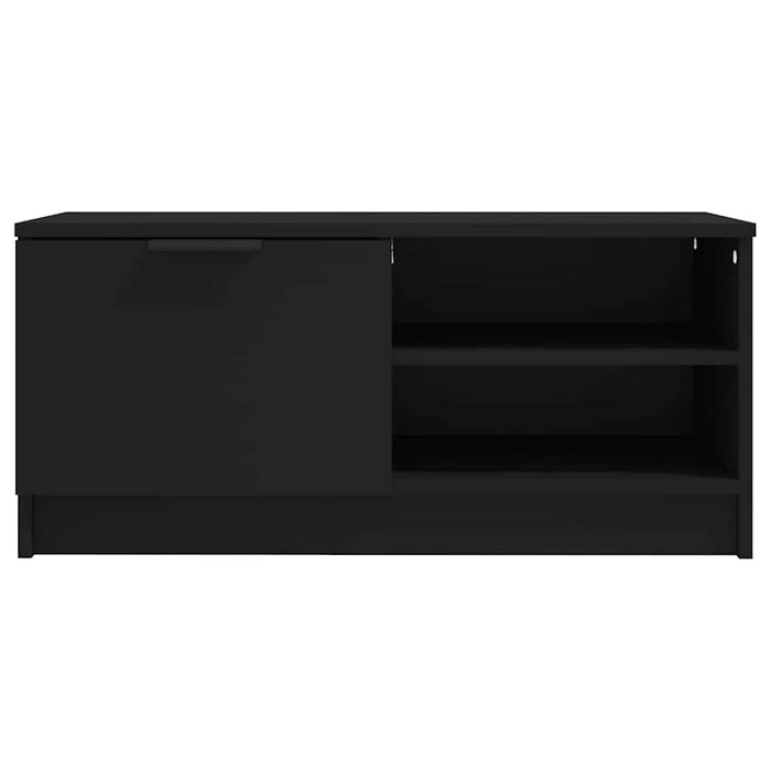 Comodă TV, negru, 80x35x36,5 cm, lemn prelucrat - WALTI WALTI