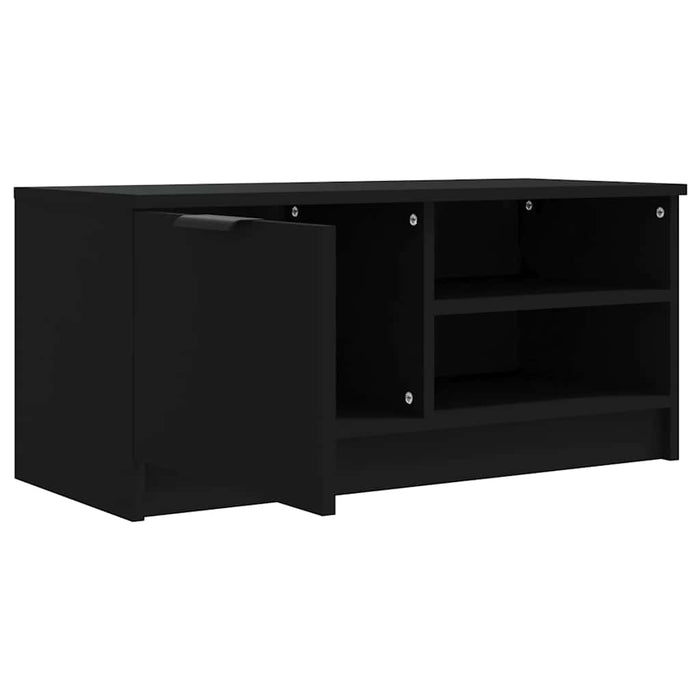 Comodă TV, negru, 80x35x36,5 cm, lemn prelucrat - WALTI WALTI