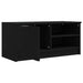 Comodă TV, negru, 80x35x36,5 cm, lemn prelucrat - WALTI WALTI