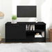 Comodă TV, negru, 80x35x36,5 cm, lemn prelucrat - WALTI WALTI