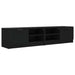 Comodă TV, 2 buc., negru, 80x35x36,5 cm, lemn prelucrat - WALTI WALTI