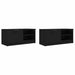 Comodă TV, 2 buc., negru, 80x35x36,5 cm, lemn prelucrat - WALTI WALTI