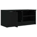 Comodă TV, 2 buc., negru, 80x35x36,5 cm, lemn prelucrat - WALTI WALTI